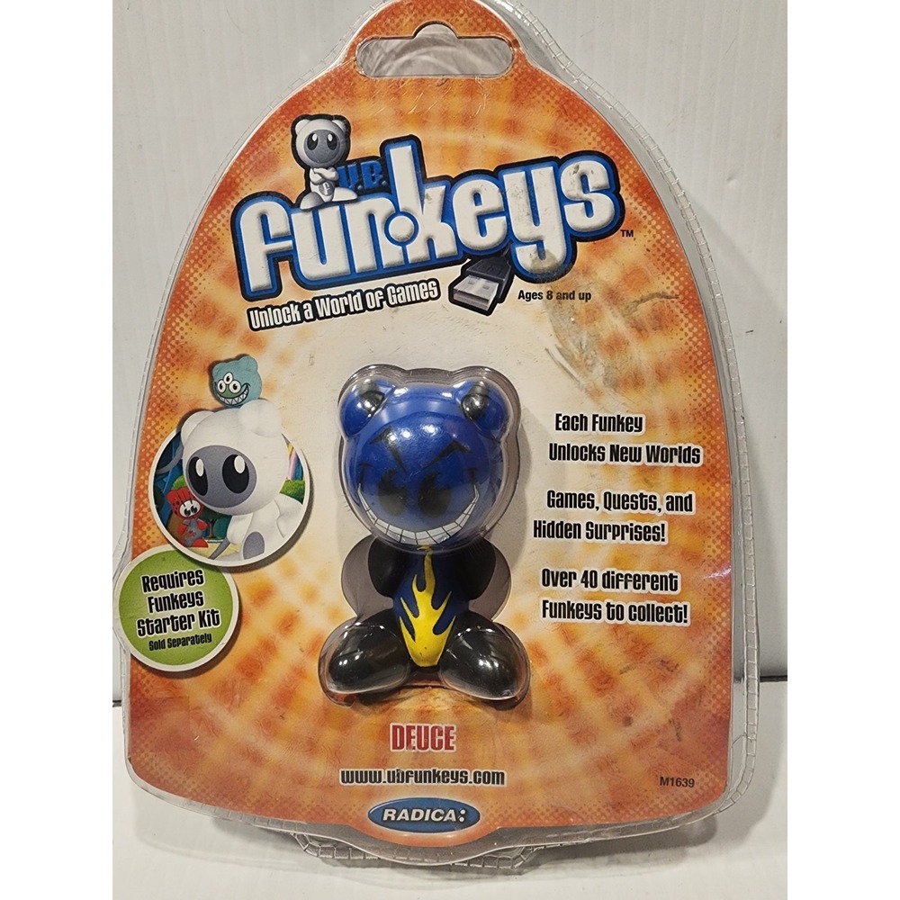 Funkeys 2007 Deuce Rare Blue M1639, Radica Mattel Brand New/Old Stock  Sealed